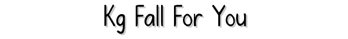 KG Fall For You font